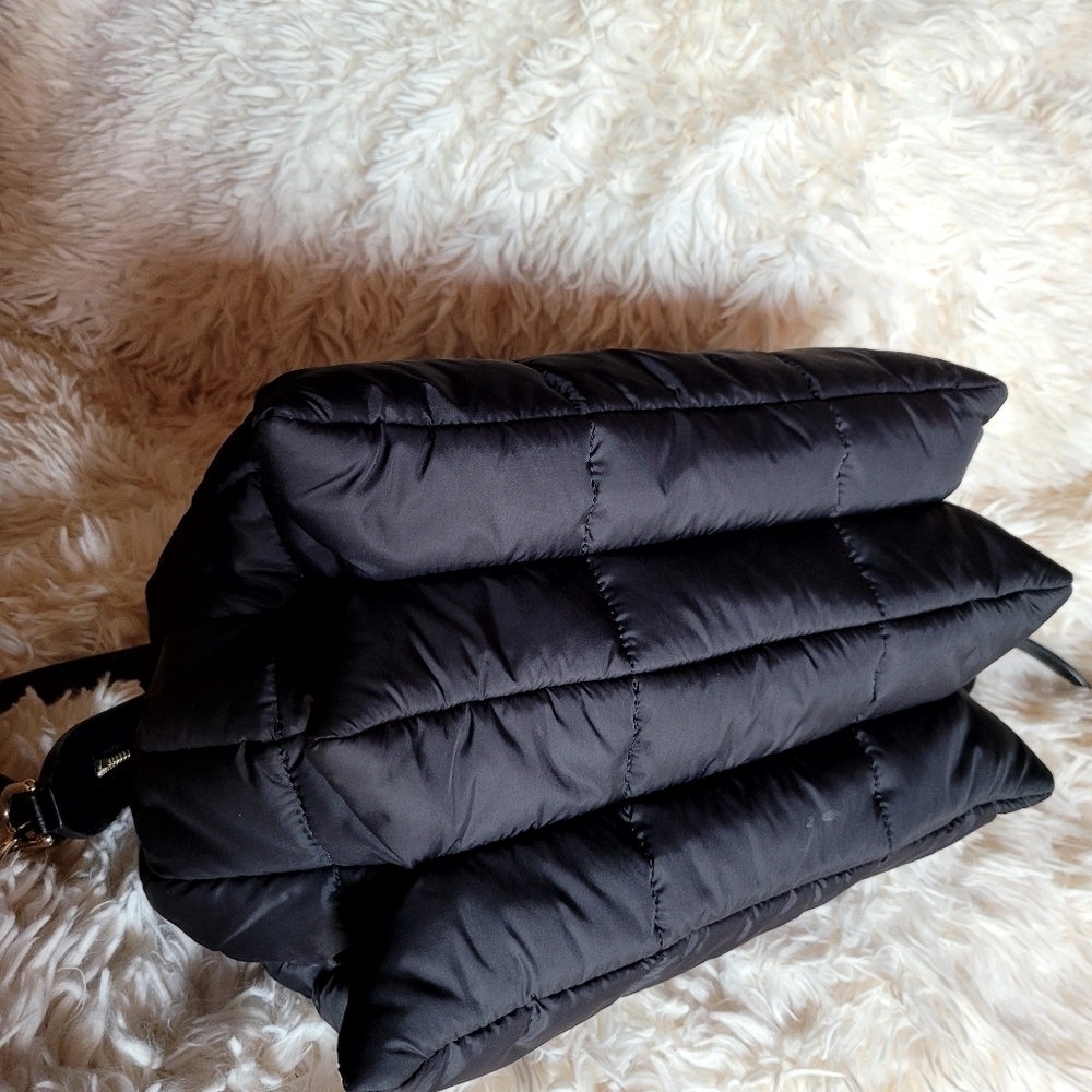Furla Nylon Puffer Tote Black - Picture 5 of 14